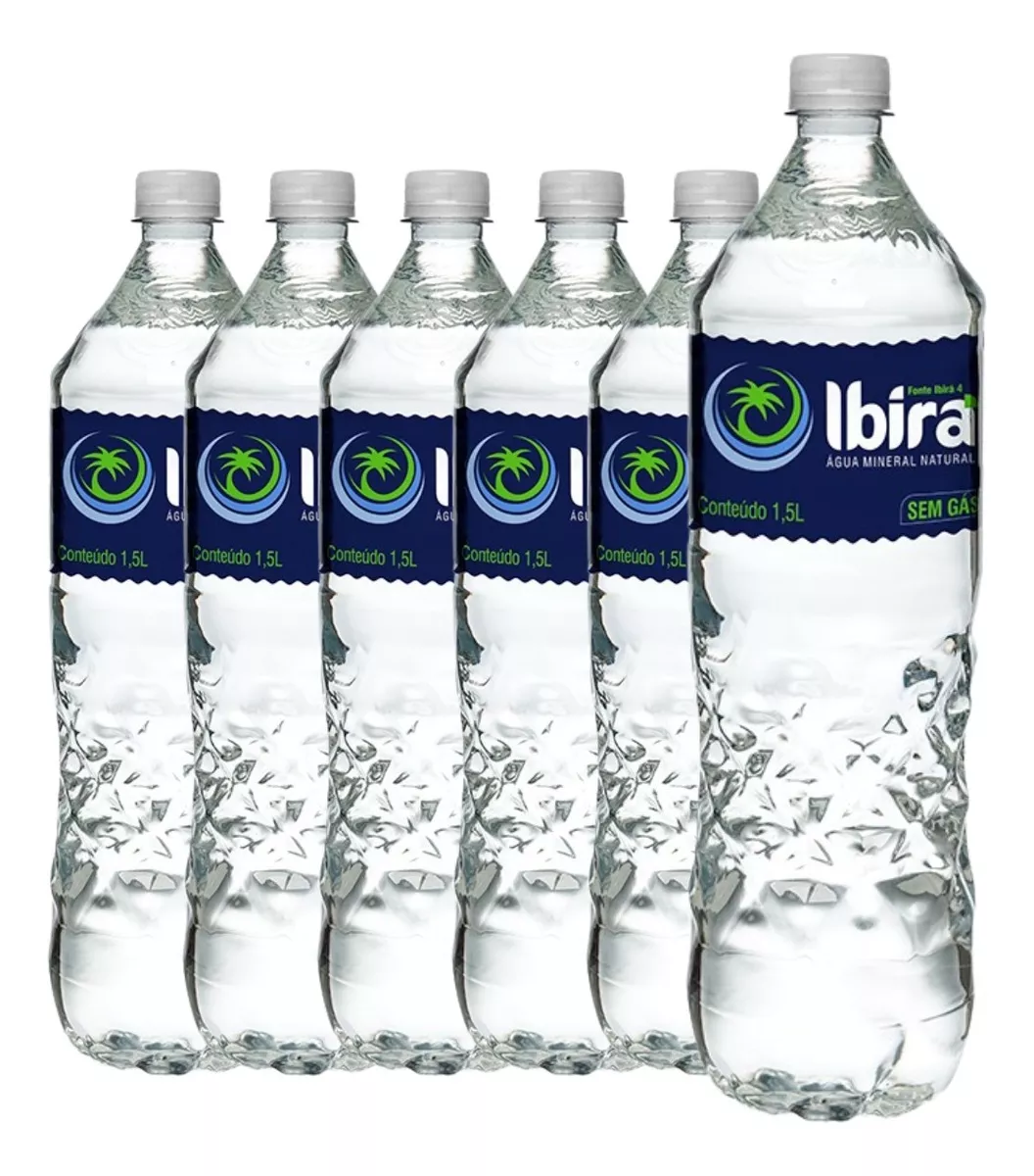 Água Alcalina Ibirá 1,5l Sem Gás Ph 10,24 - Fardo 6 Unidades