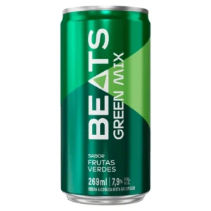 Bebida Mista Alcoólica Gaseificada Frutas Verdes Skol Beats Green Mix Lata 269ml