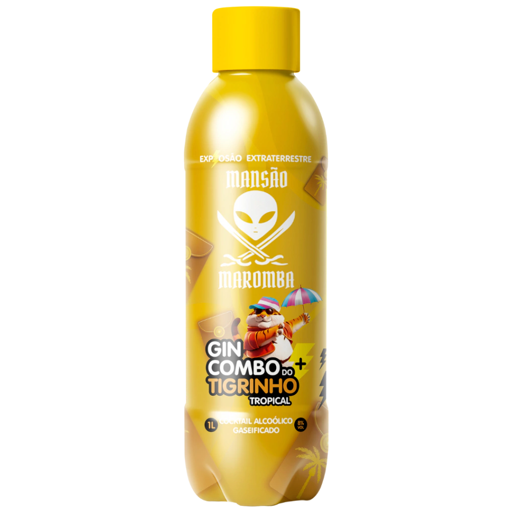 Mansão Maromba Gin + Combo Tigrinho Tropical 1L (6 unidades)